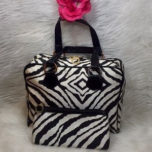 🌹Allegro Pacific 2pc Zebra Print Makeup Bags